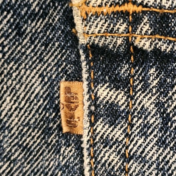 Retro 1980 Levis 549s Vintage Wash‎ Straight Leg Jeans 38x30 USA Acid Wash - Picture 13 of 16